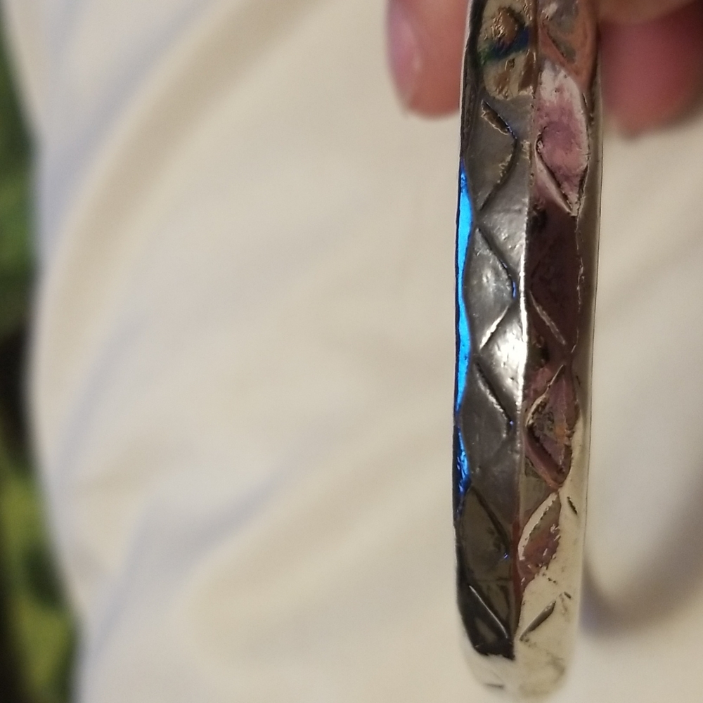 Diamond Design Silver Bracelet